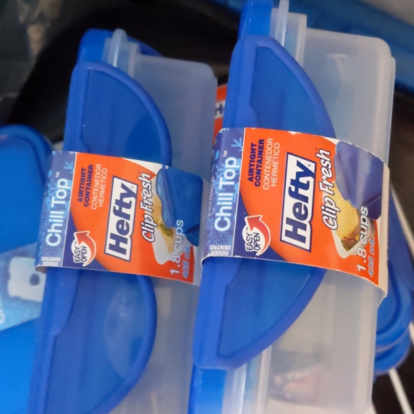 Hefty clip fresh food sandwiches 1.8 cup container chill top pack of 6 - Picture 3 of 4